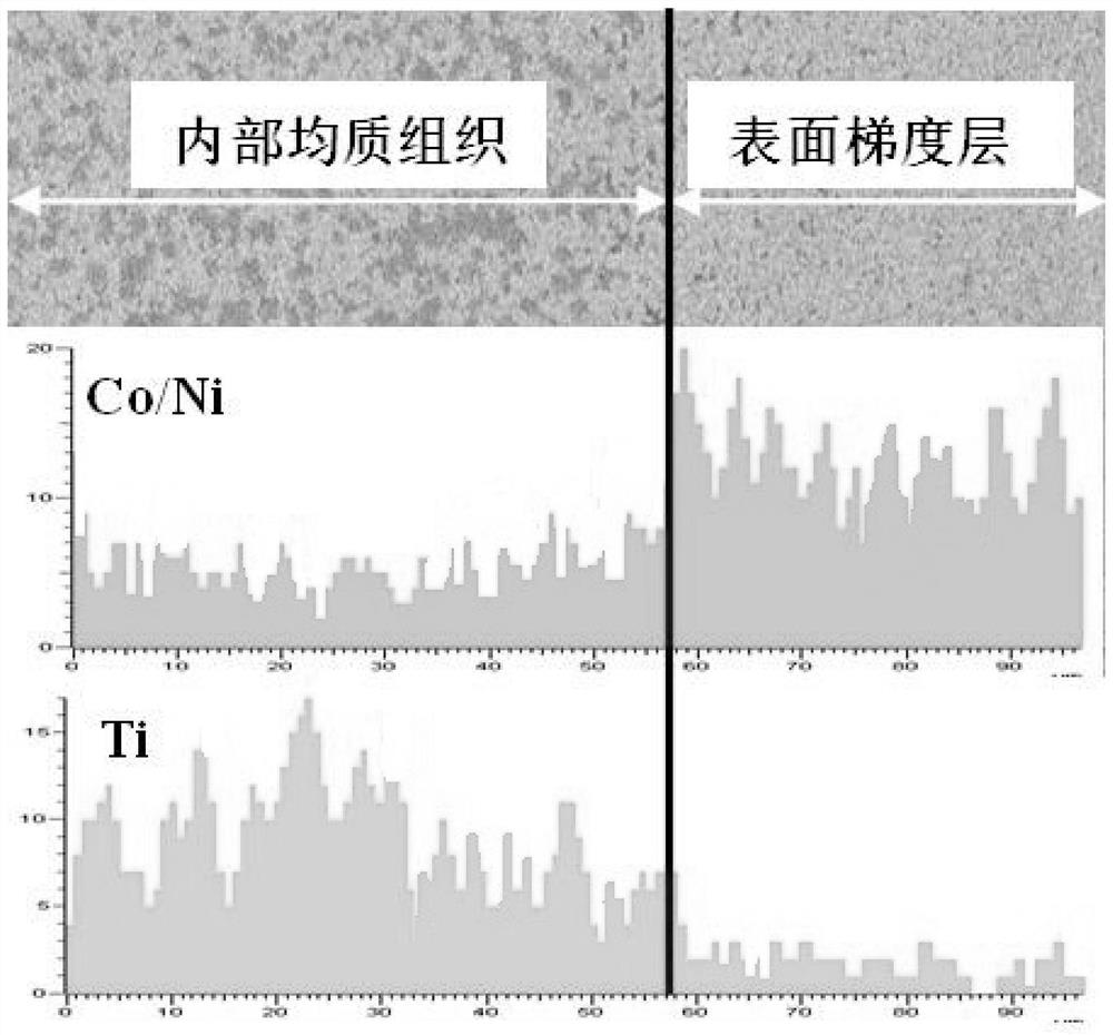 Titanium carbonitride-based cermet with metal-rich phase gradient structure and preparation method thereof