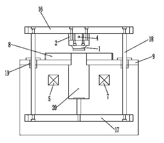 Dot bubble repair device of touch screen