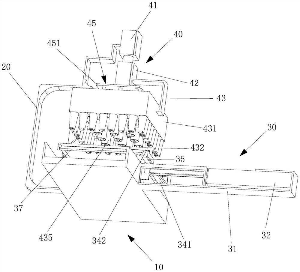 Film pasting device for aluminum alloy product inner shell