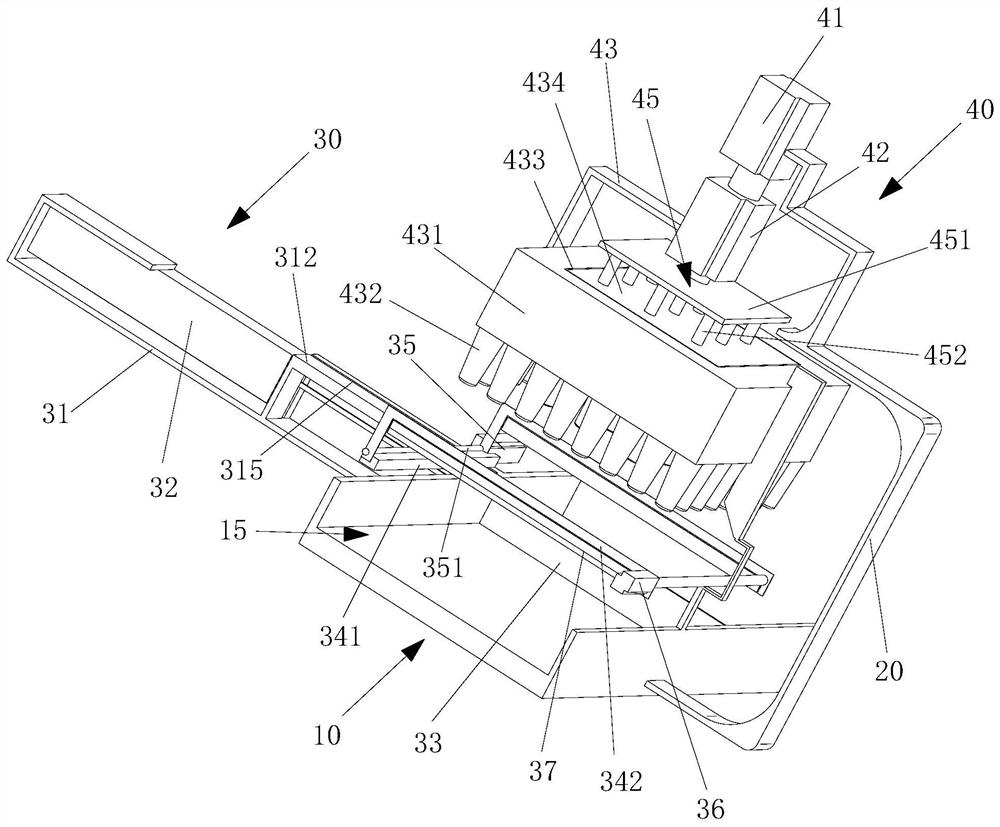 Film pasting device for aluminum alloy product inner shell