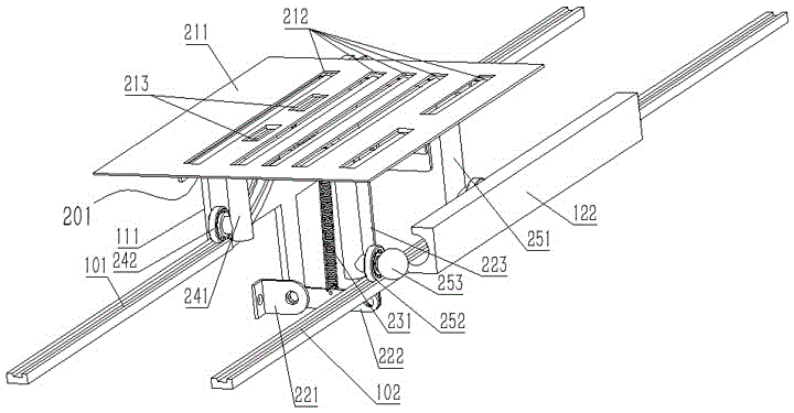 Carrying device and logistics sorting device with carrying device