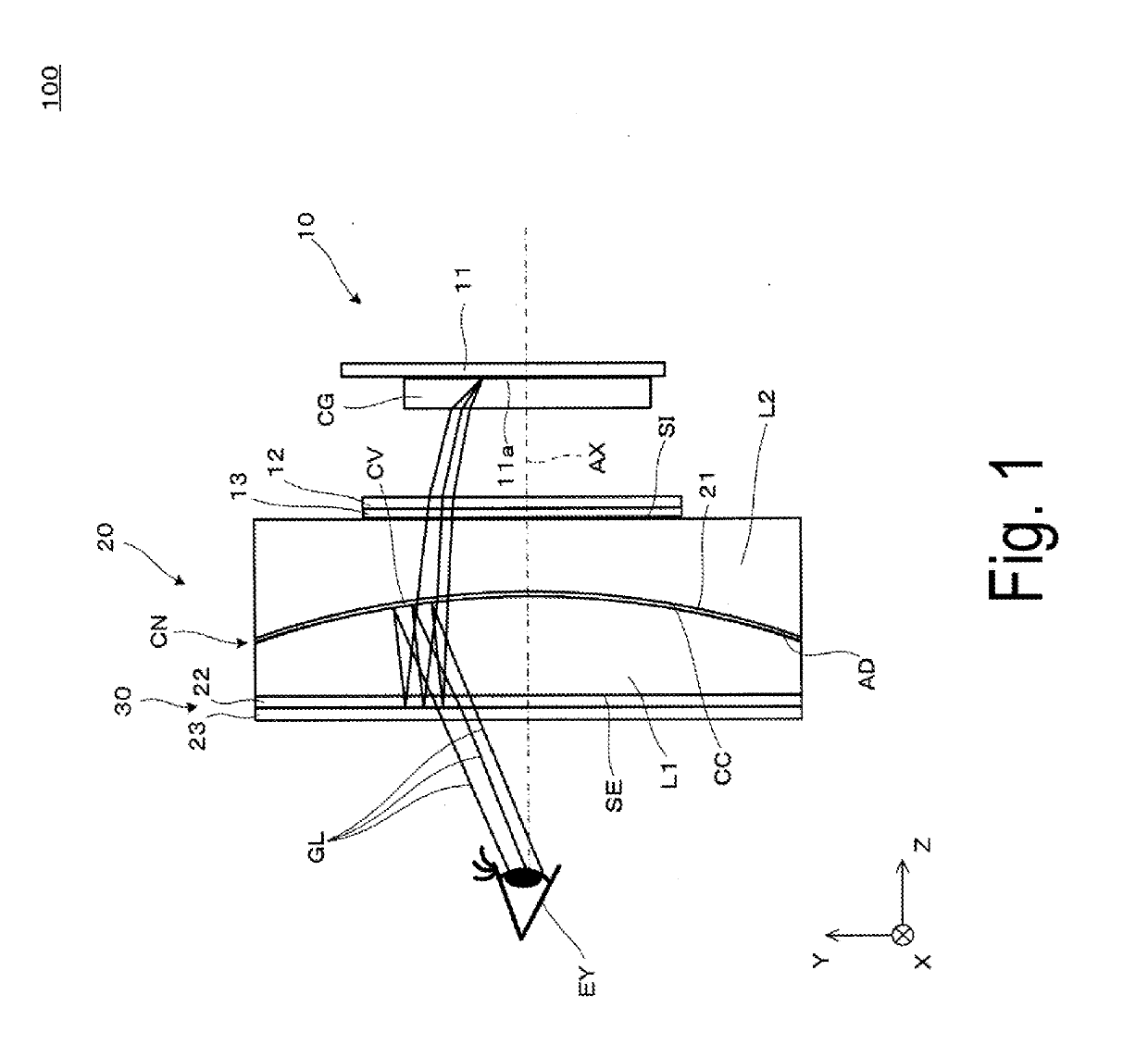 Virtual image display device