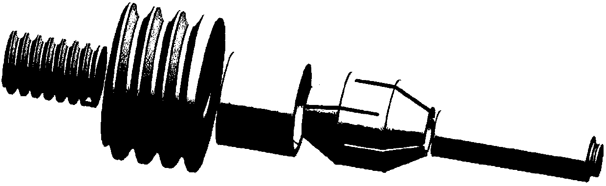 An impatt diode clamping and fastening device