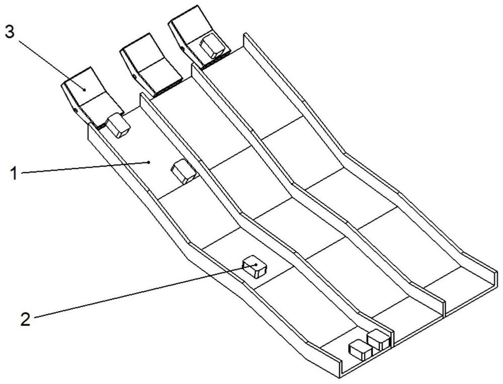 Luggage conveying chute and luggage conveying system