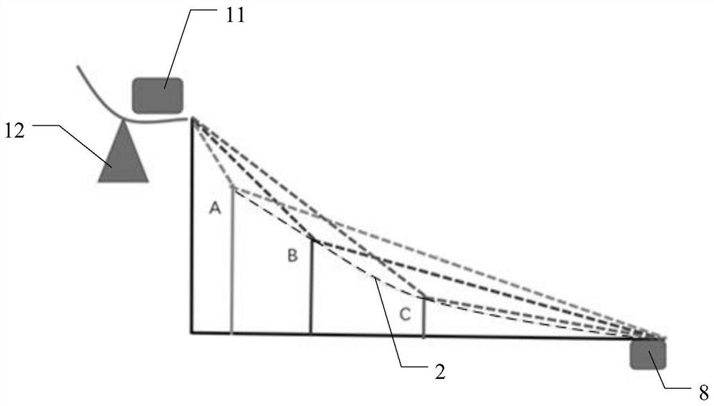 Luggage conveying chute and luggage conveying system