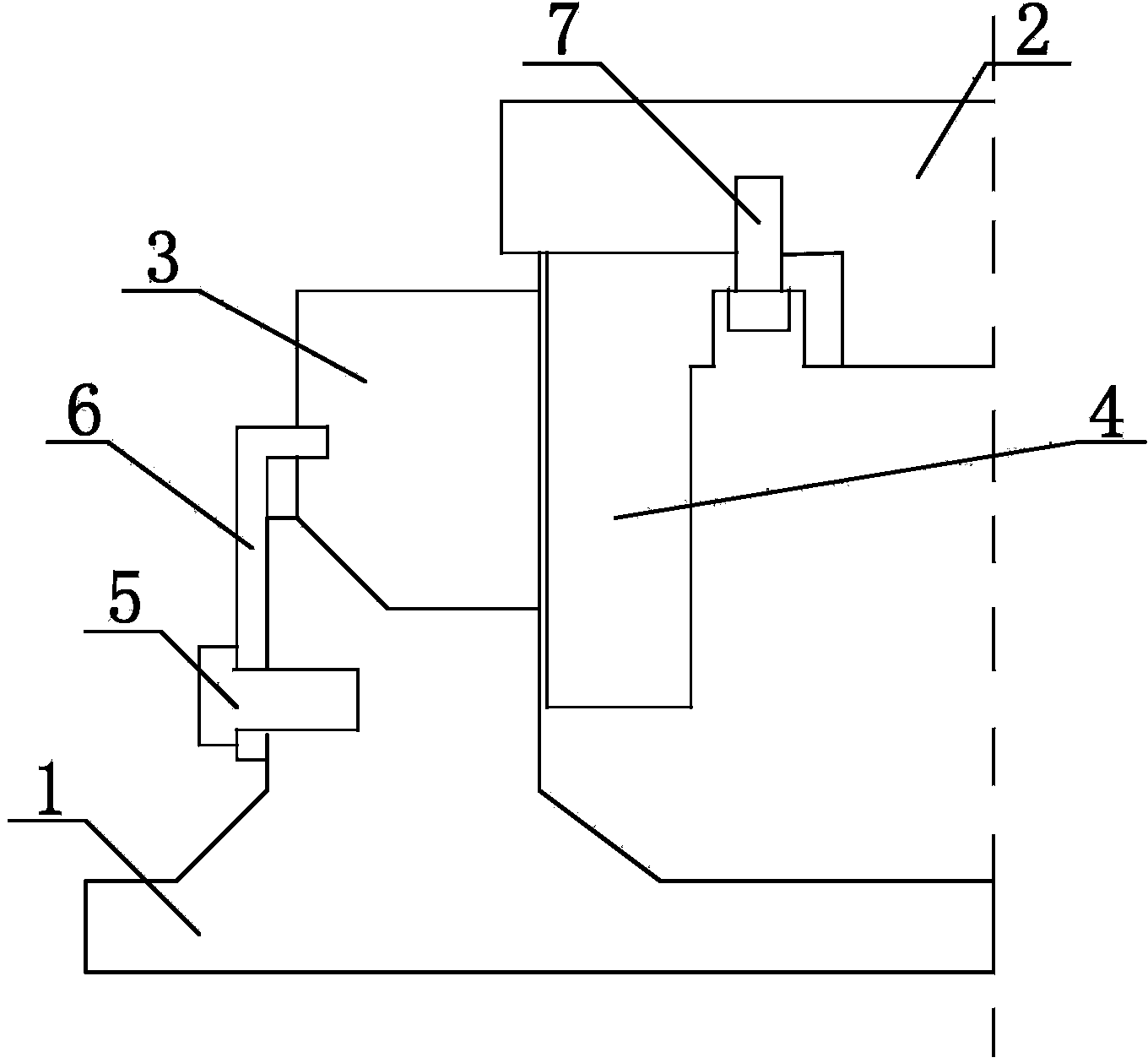 Support freely adjustable in height