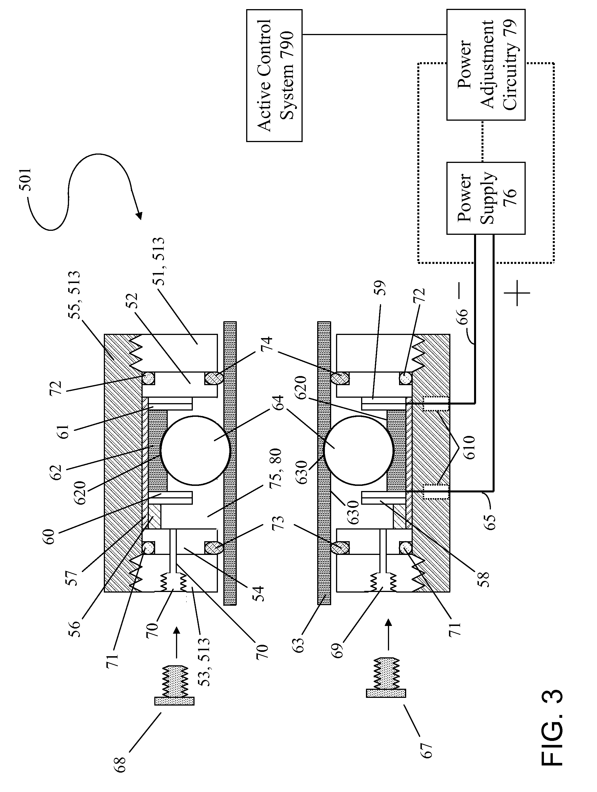 Bearing apparatus having electrorheological fluid lubricant