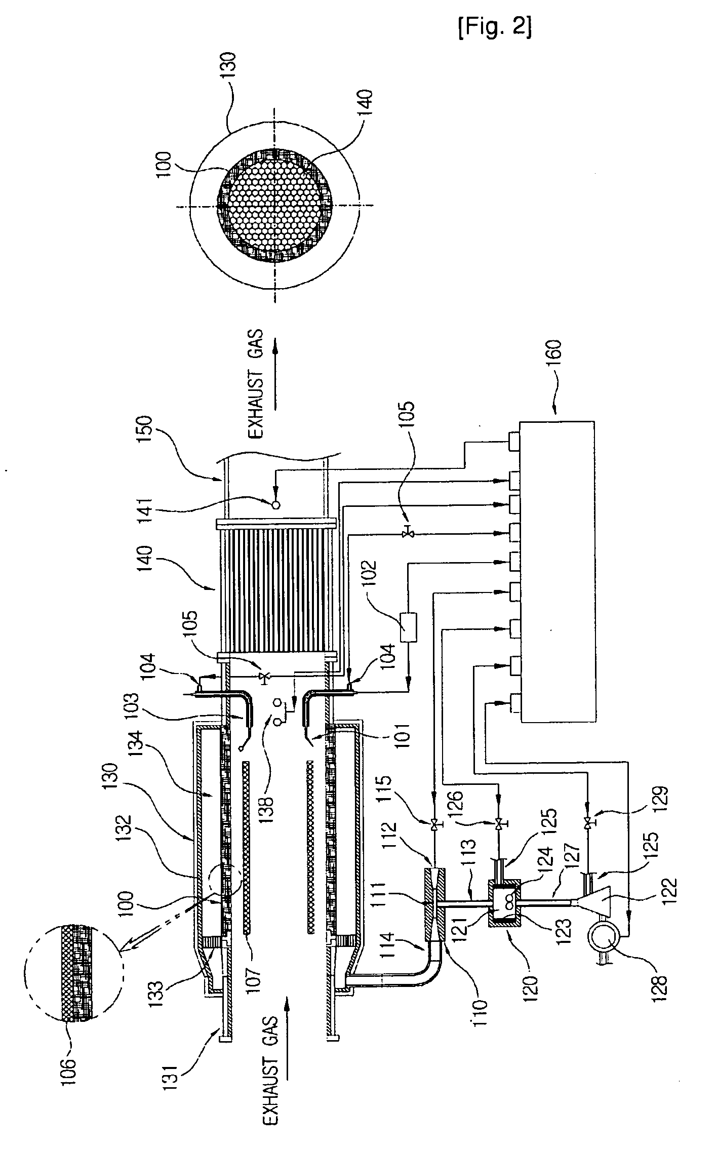 Inner flame burner for regeneration of diesel particulate filter