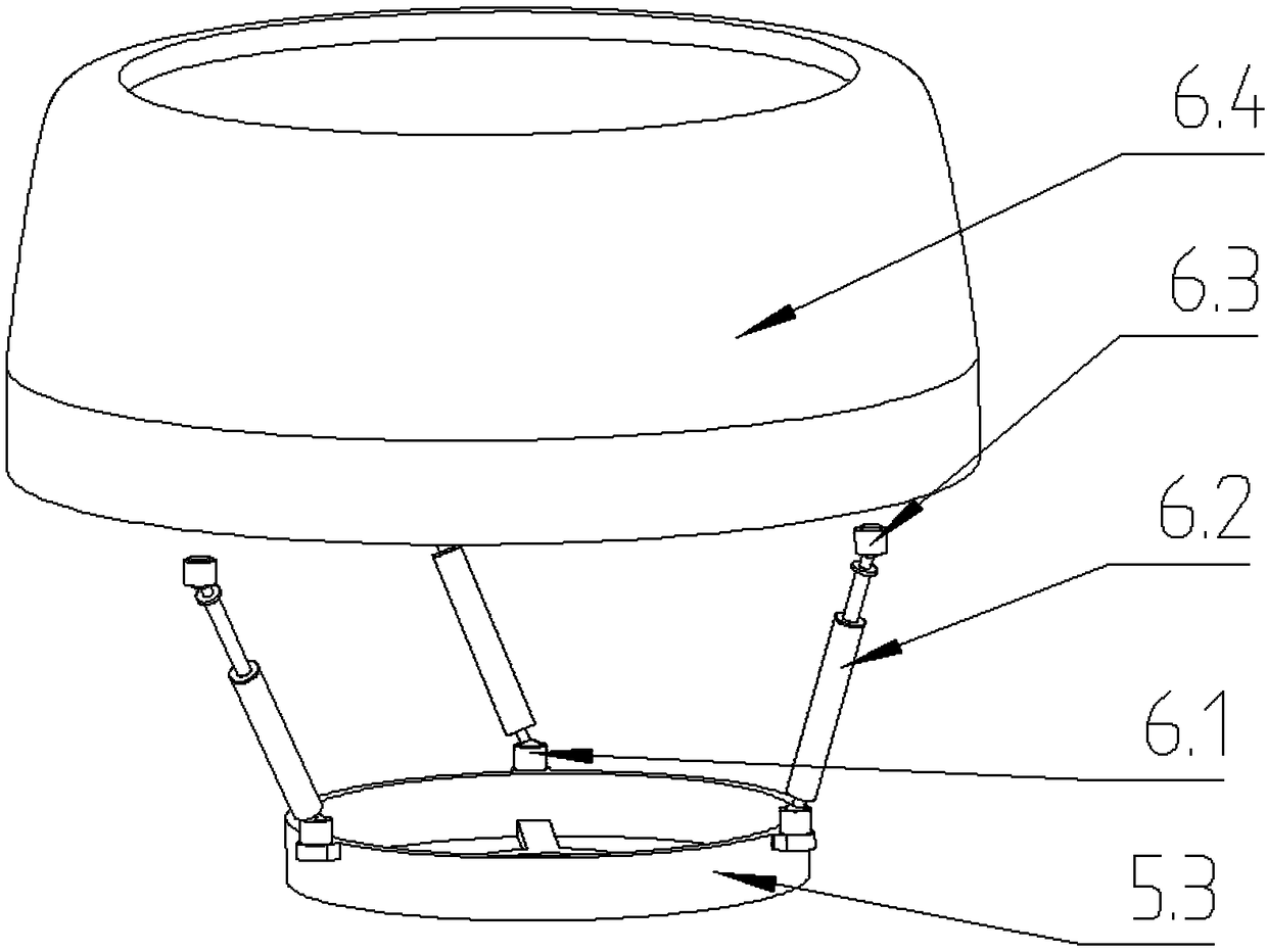 Unmanned aerial vehicle type emergency goods accurate delivery device