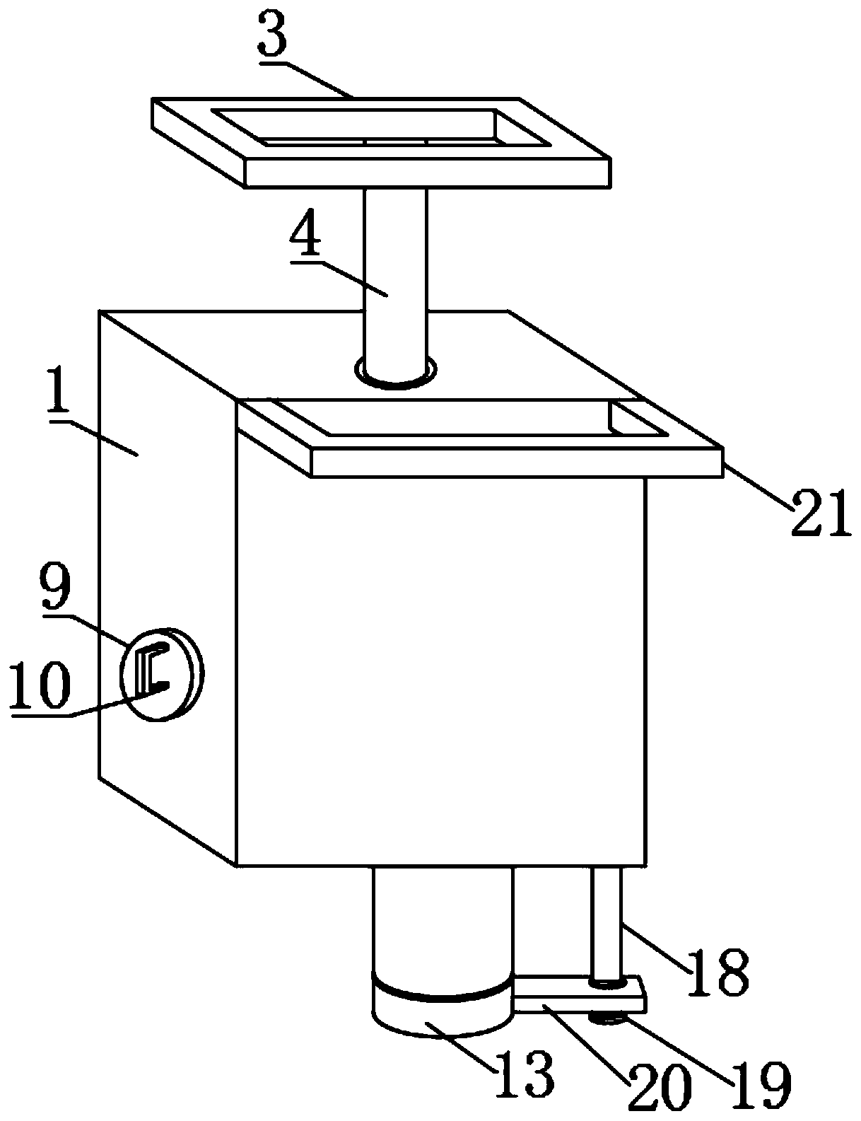 A portable lubricating device for milling machine tools