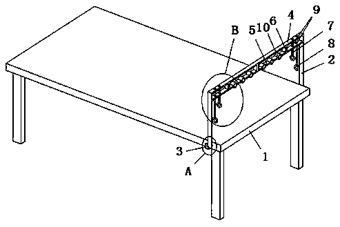 Auxiliary frame for neurosurgery operating table