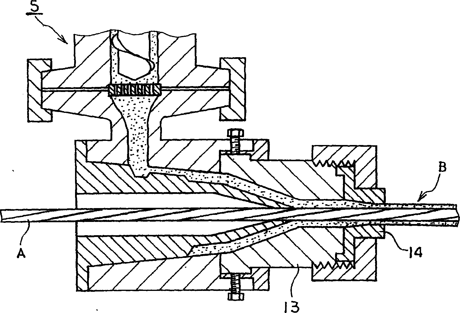 Method for manufacturing rustproof coated steel strand