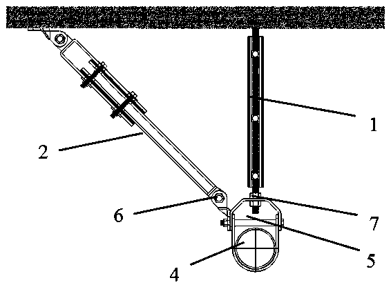 Sleeve type damping material energy consumption type damping equipment support