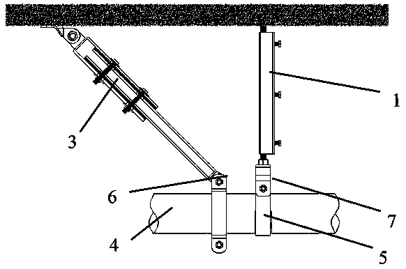 Sleeve type damping material energy consumption type damping equipment support