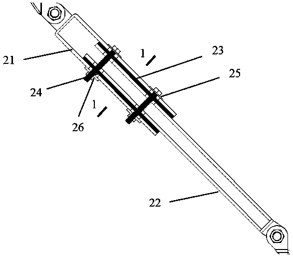 Sleeve type damping material energy consumption type damping equipment support