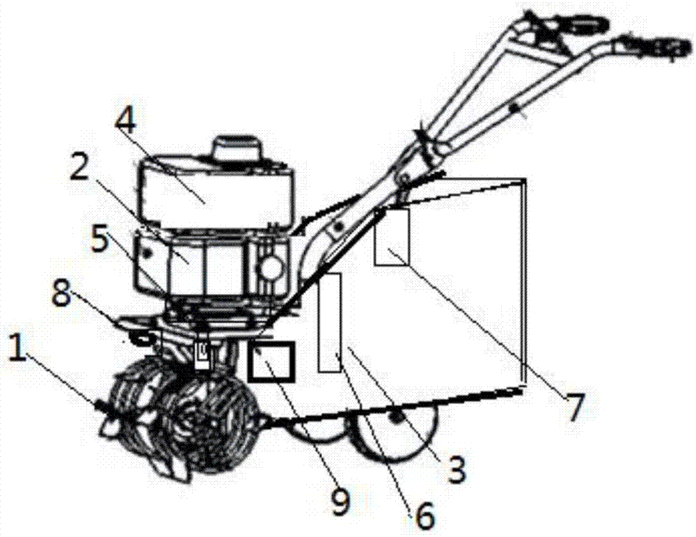 Adjustable efficient mower and working method thereof