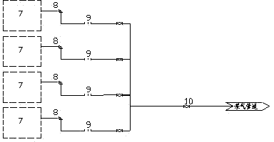 Low-permeability gas field gathering and transmitting system and gathering and transmitting method thereof