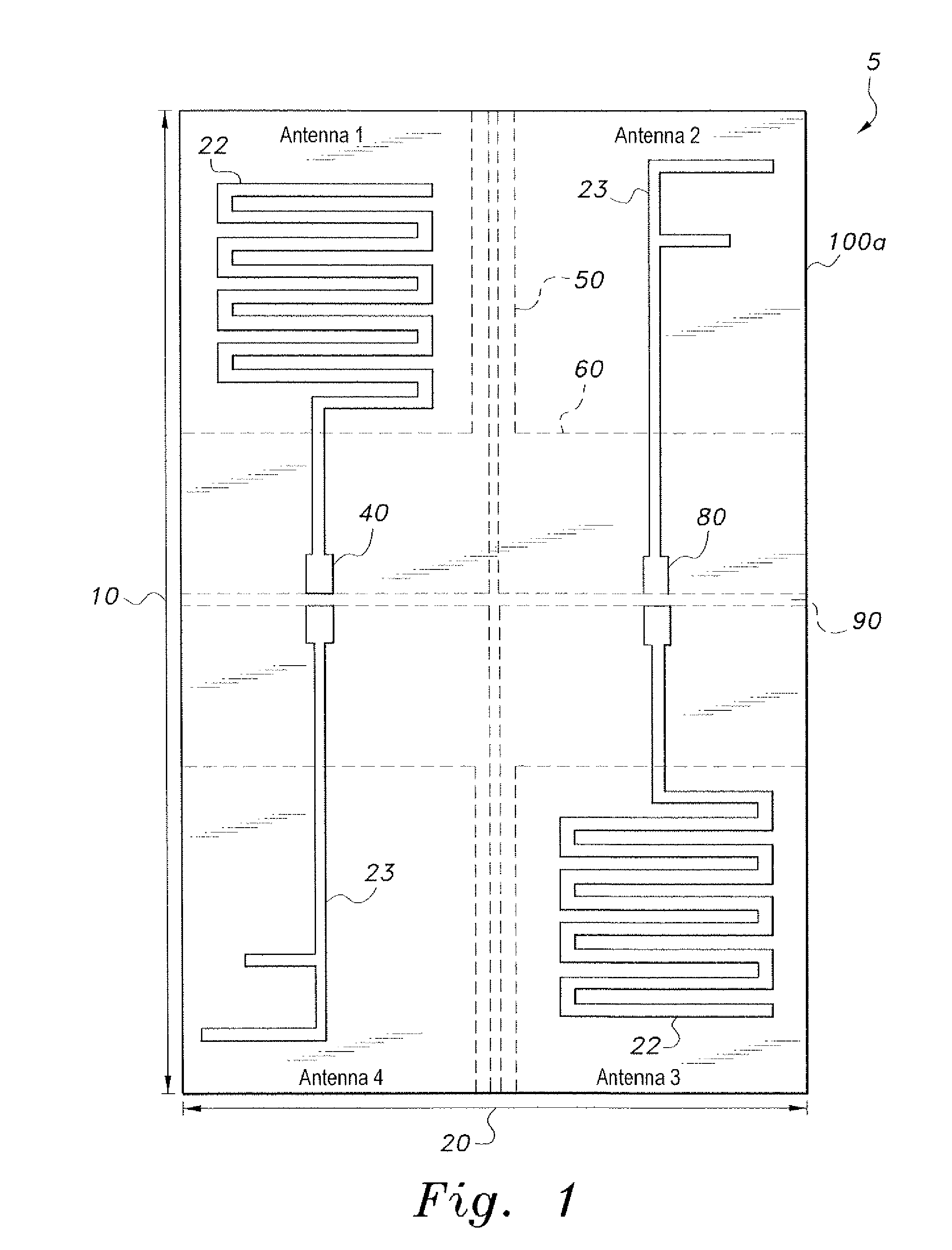 High isolation multiband MIMO antenna system