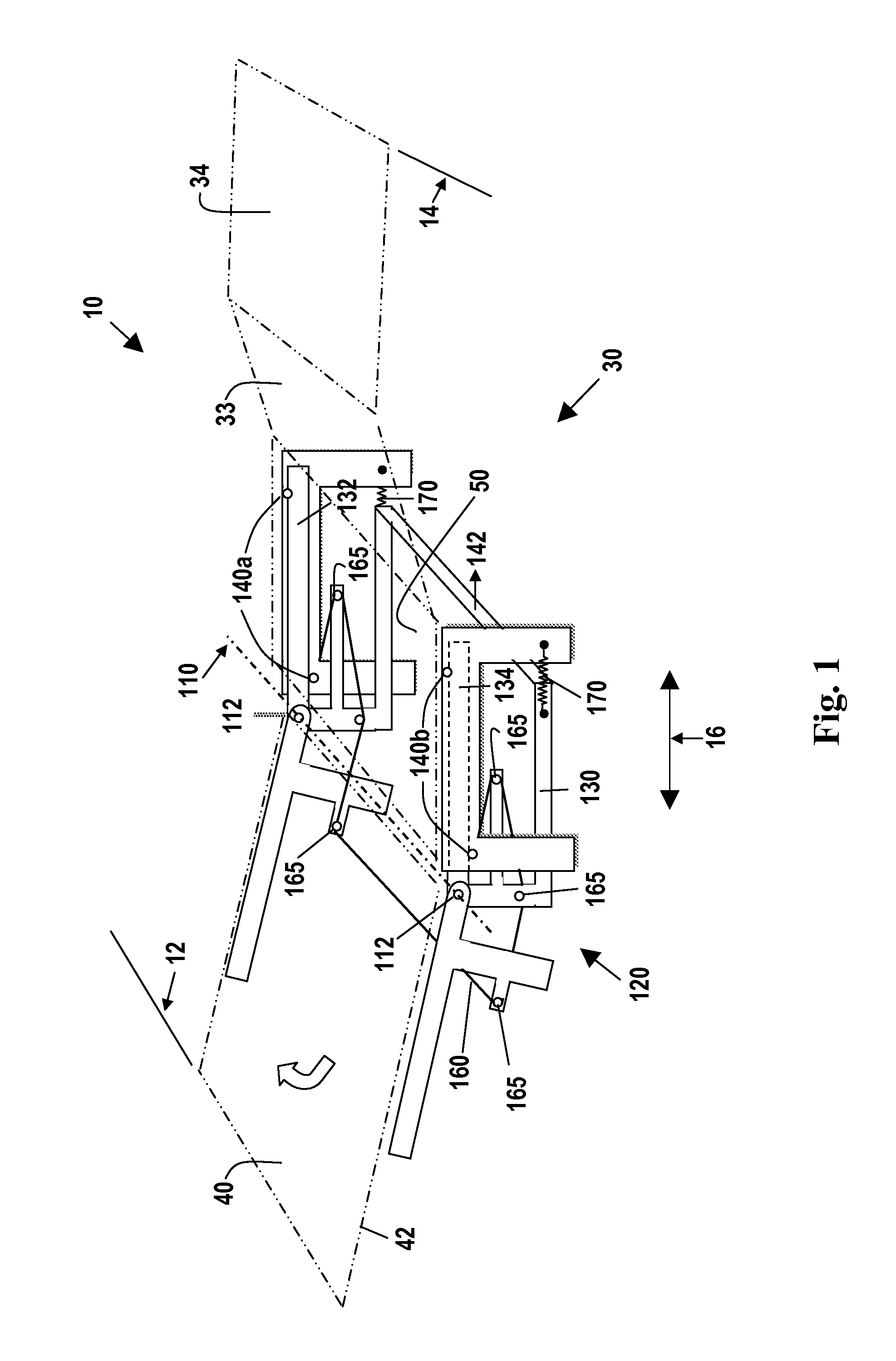 Adjustable bed with sliding subframe for torso section