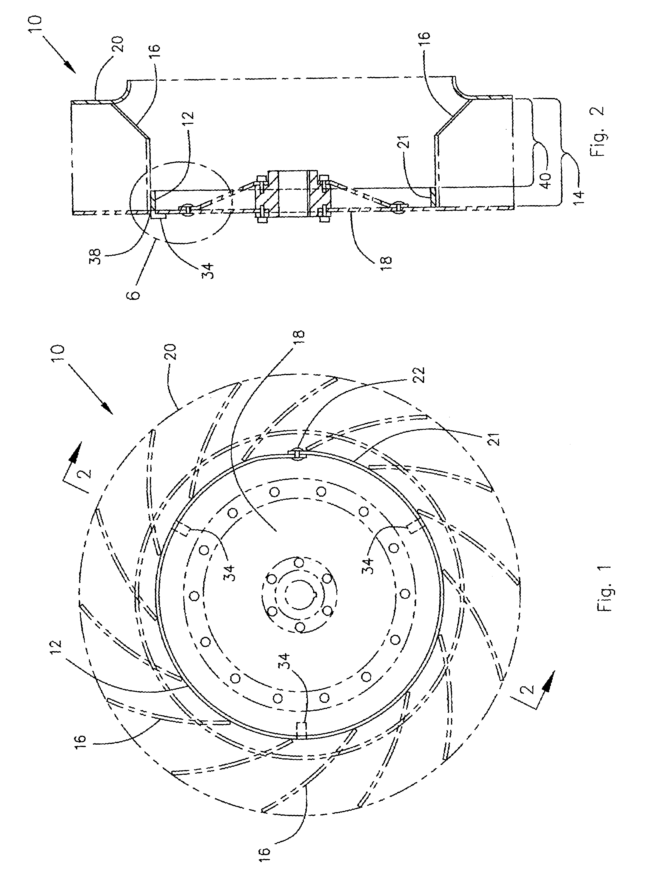 Plenum fan banding