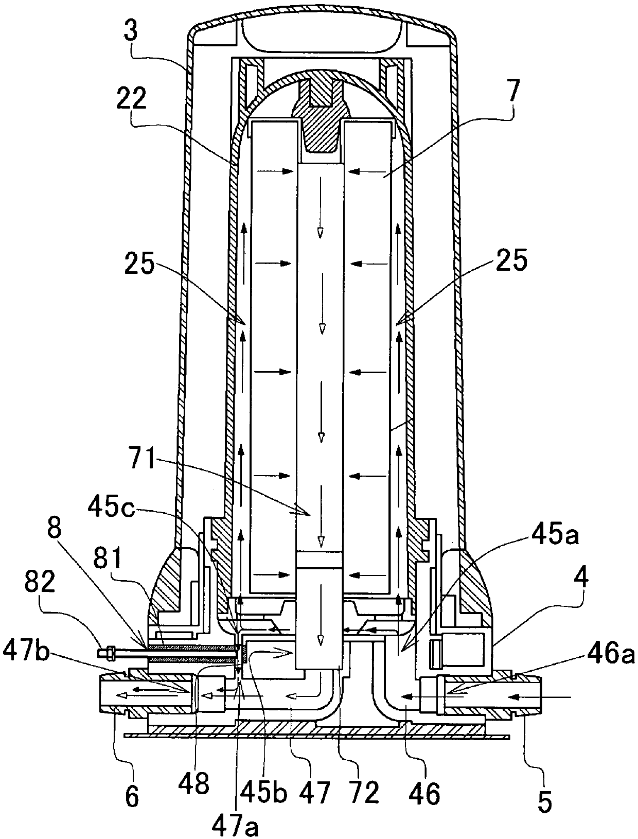 Water purifier and method for adjusting chlorine concentration in purified water