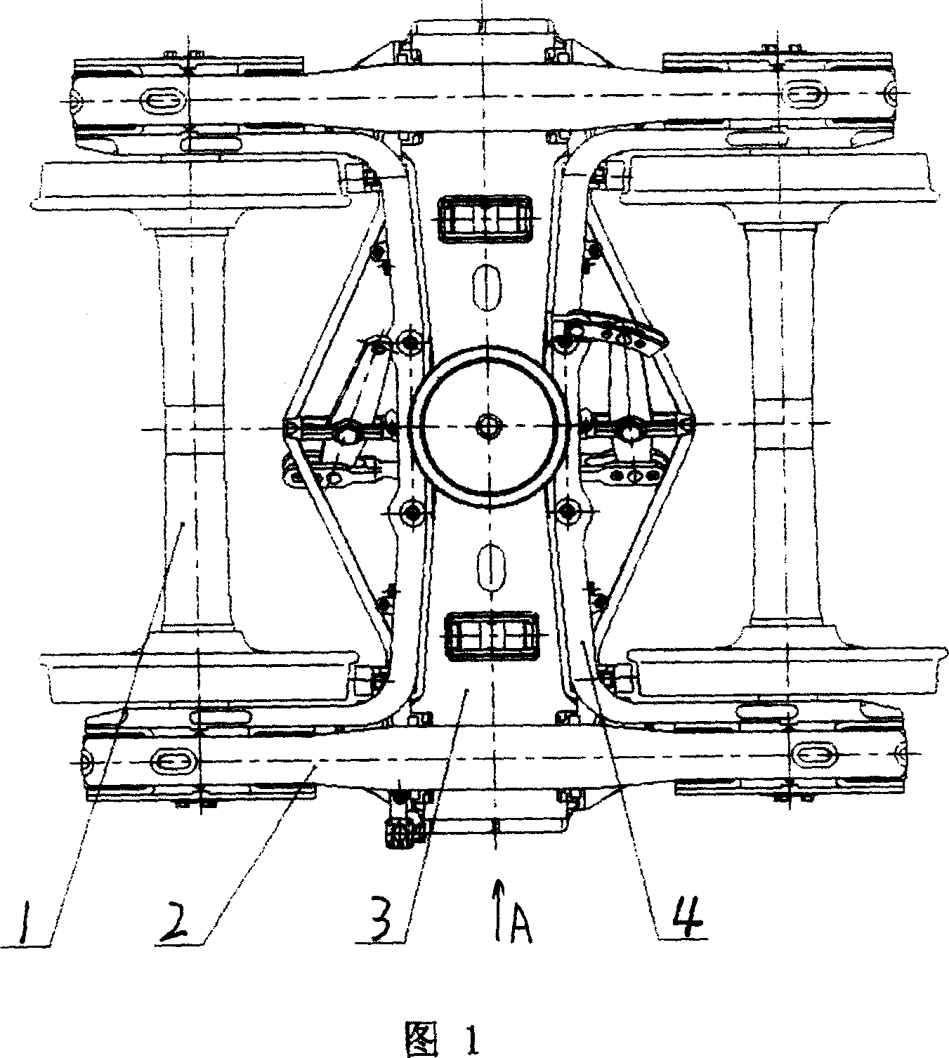 Large axle load bogie