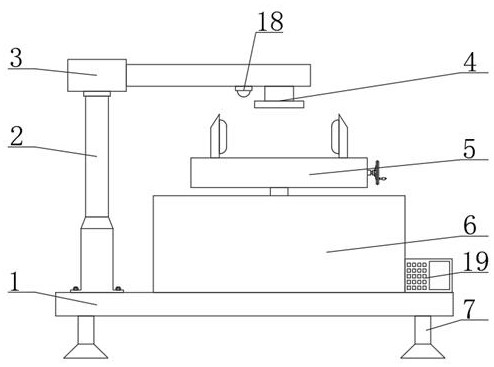 Passive compliant robot polishing and grinding device based on visual perception