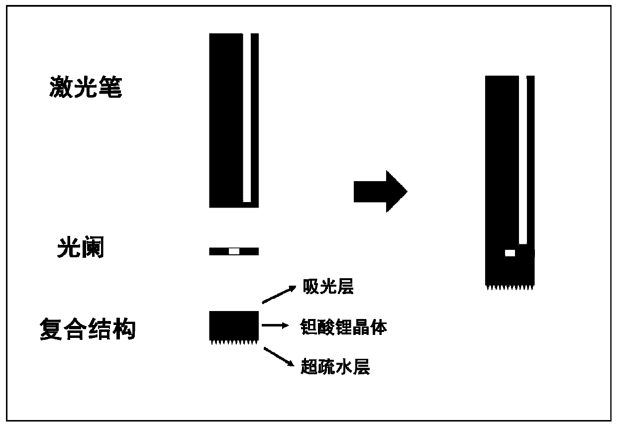 Preparation method of pipettor for transferring trace liquid drop losslessly based on pyroelectric effect