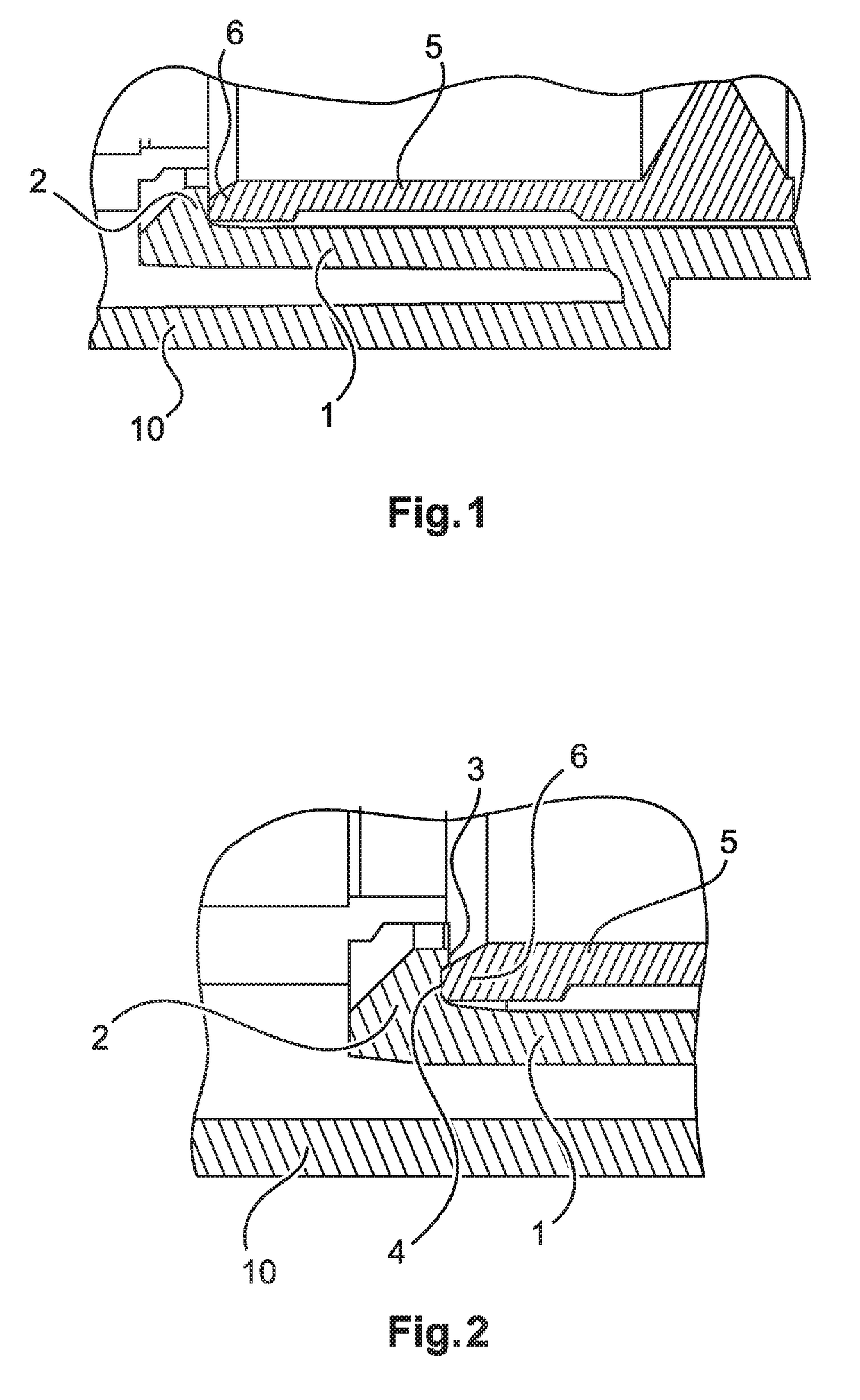 Latching means for plug contacts