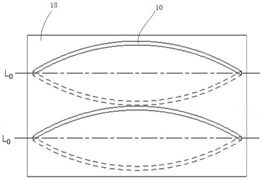 Curvature adjusting device, display device and display device jig