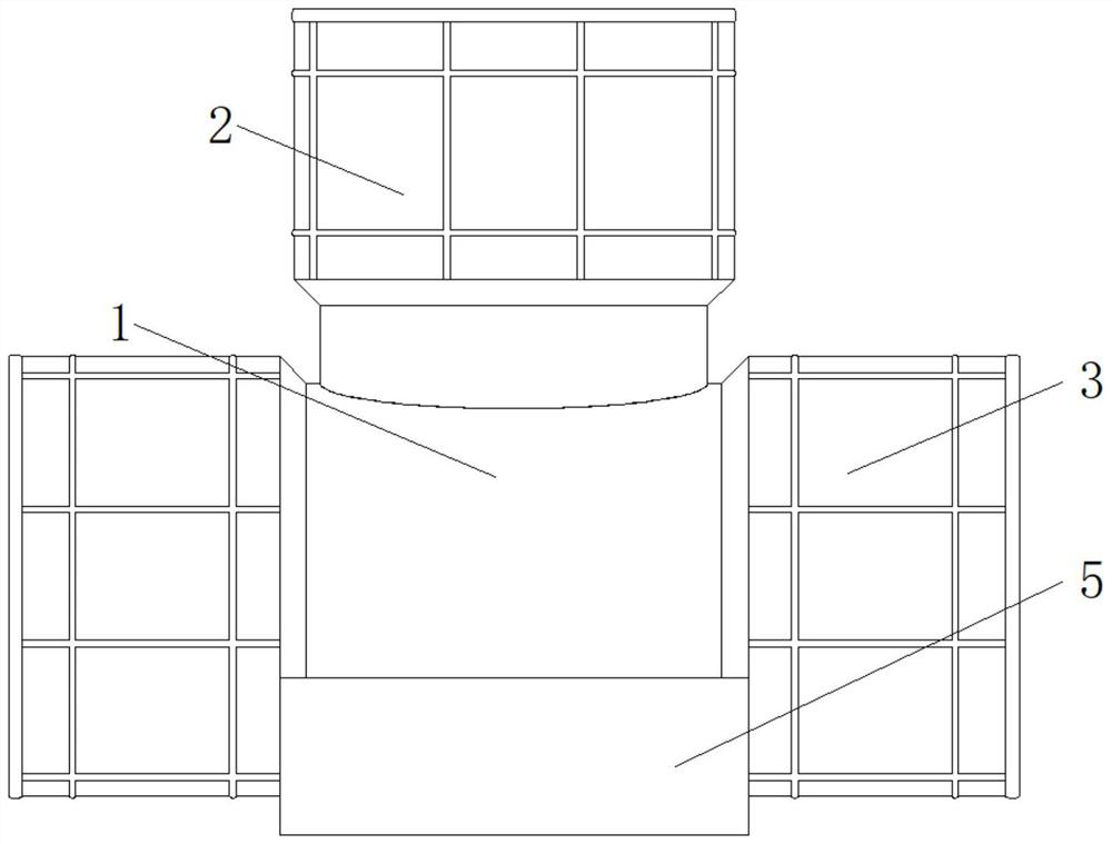 Glass fiber reinforced winding inspection well and production process thereof