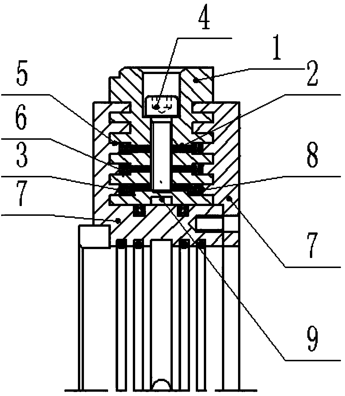 Contact type labyrinth seal