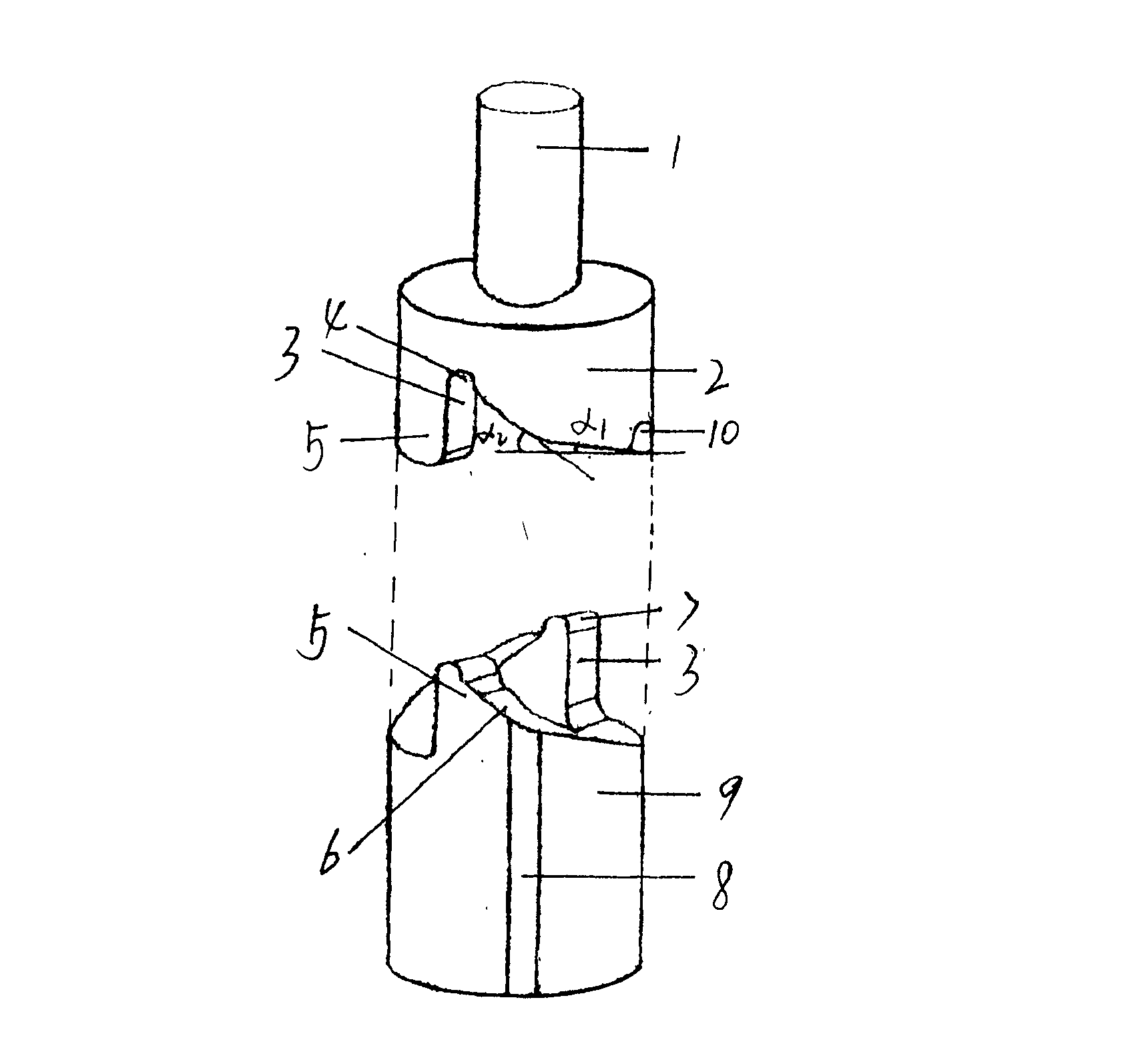 Vertical type ground hinge mechanism