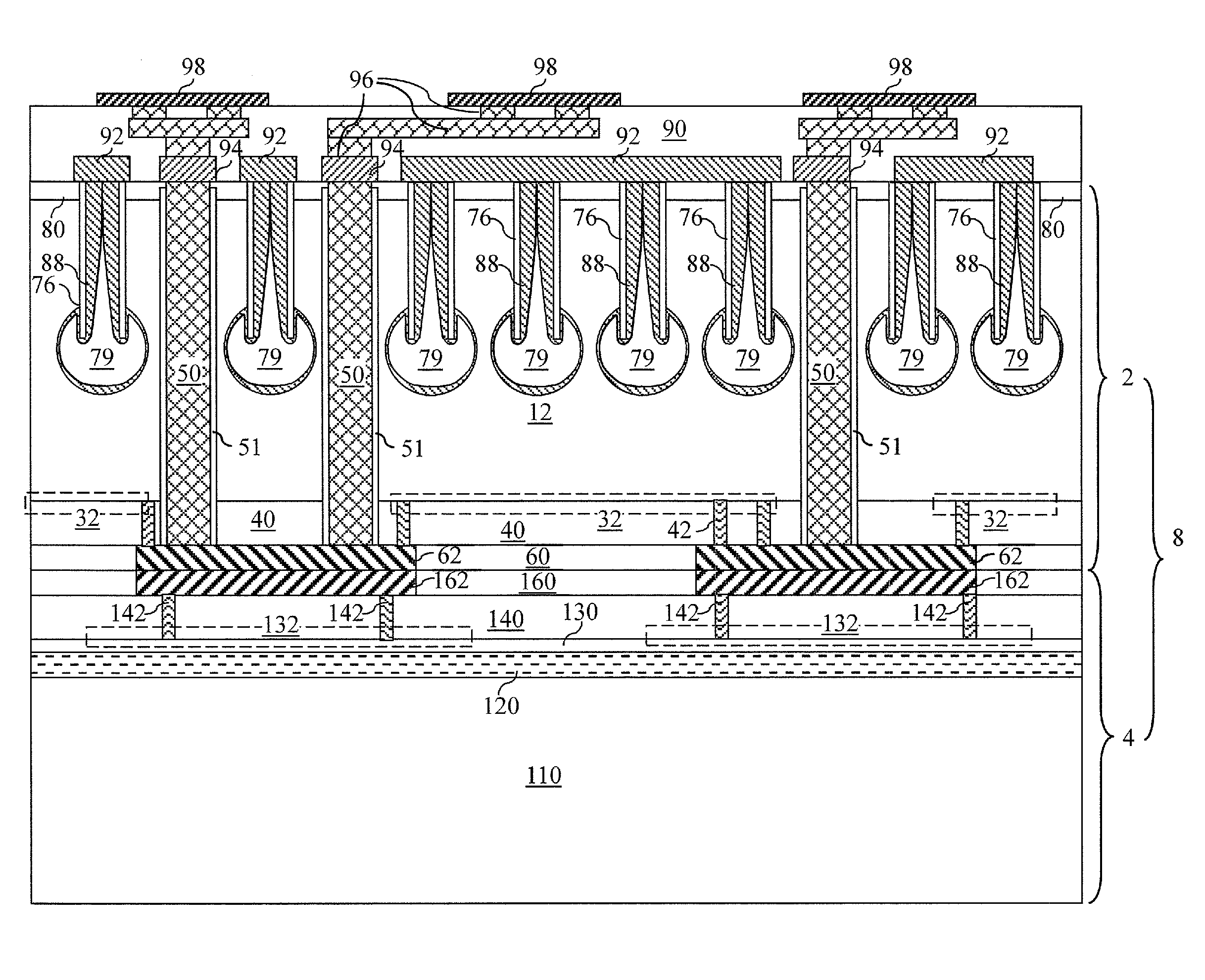 Backside dummy plugs for 3D integration