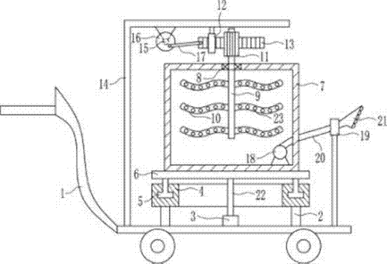 Orchid cultivation soil fertilization device