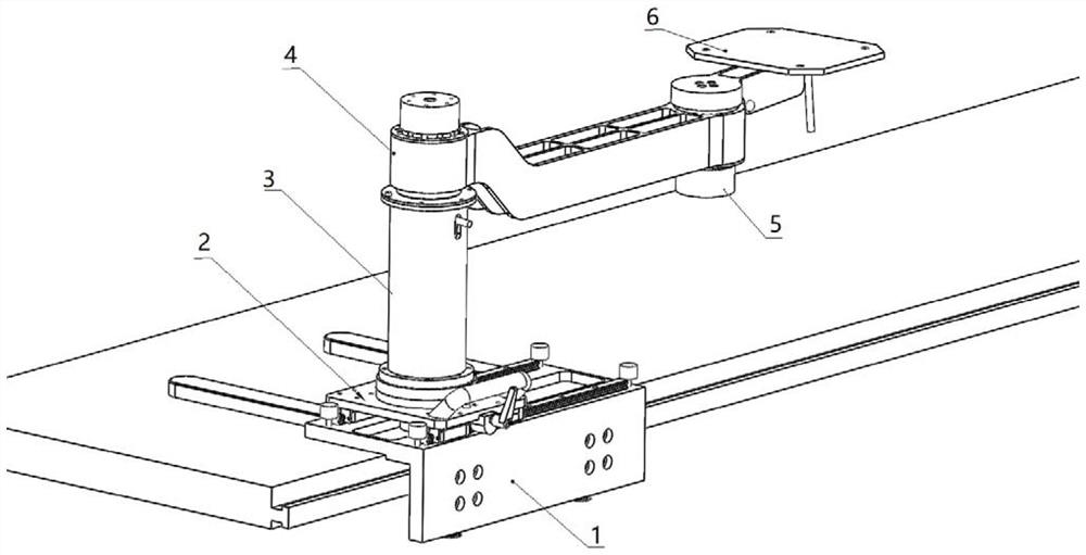 Passive positioning manipulator for robot propulsion mechanism in endovascular interventional surgery