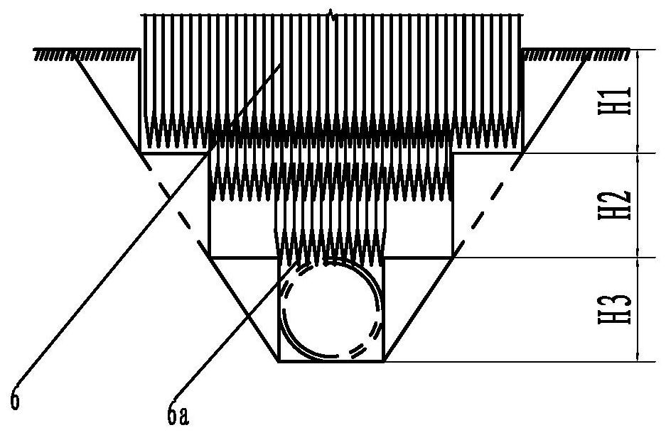 Construction method of rock foundation excavation pipe ditch for municipal pipeline installation