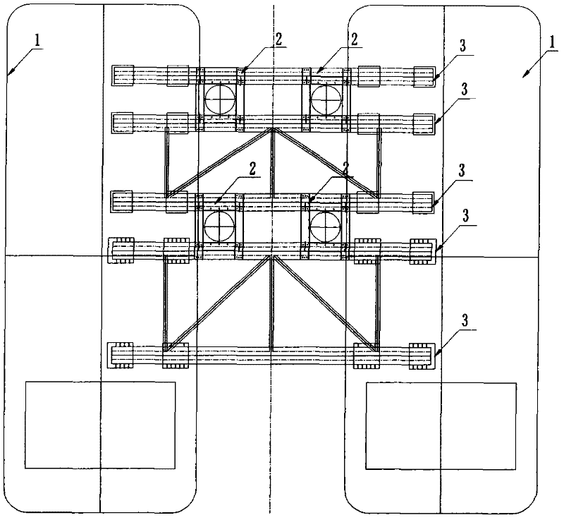 Construction method of trestle steel pipe pile foundation