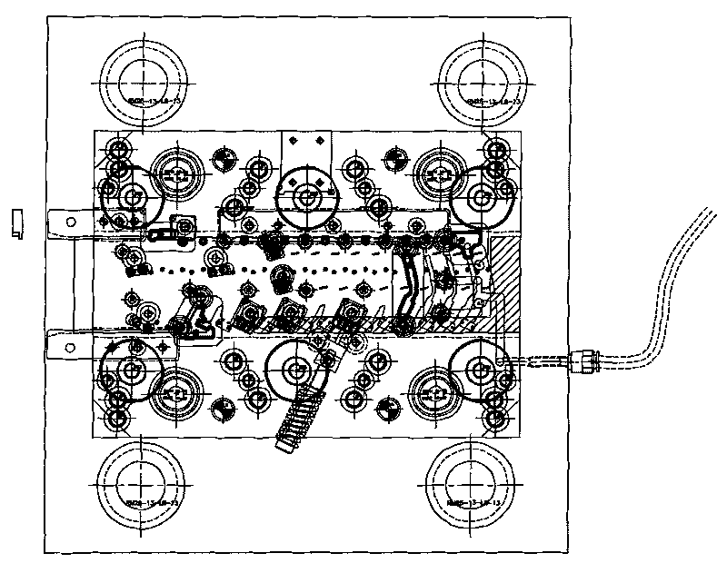 Method for producing electrical component with multi-station progressive die