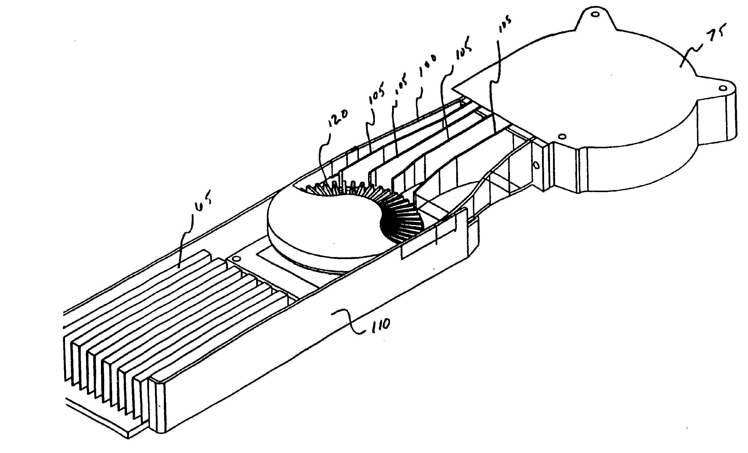 Electronics cooling subassembly