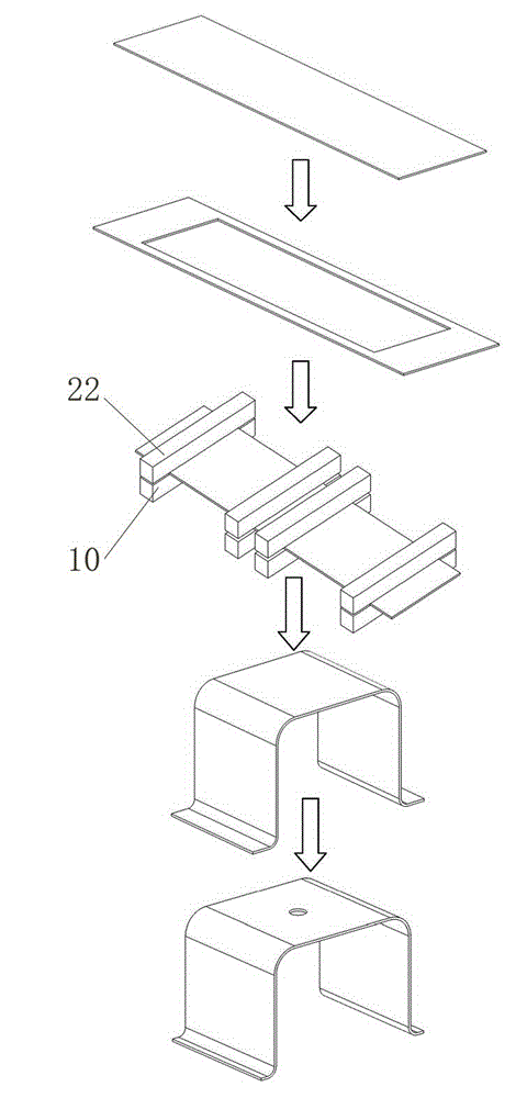 Multi-station hot forming device and hot forming method for high-strength parts