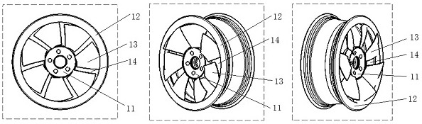 A kind of heat dissipation method and device for automobile wheel hub, automobile