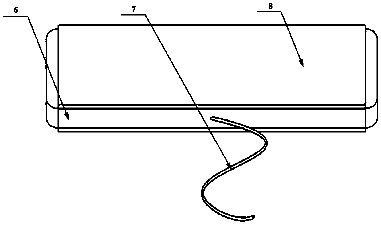 Tooth biting force measuring device based on flexible materials