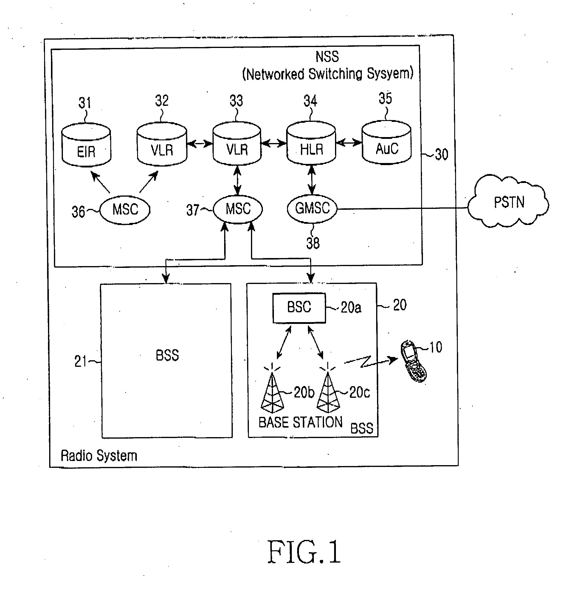 Notification method according to conversion of communication service in mobile communication terminal