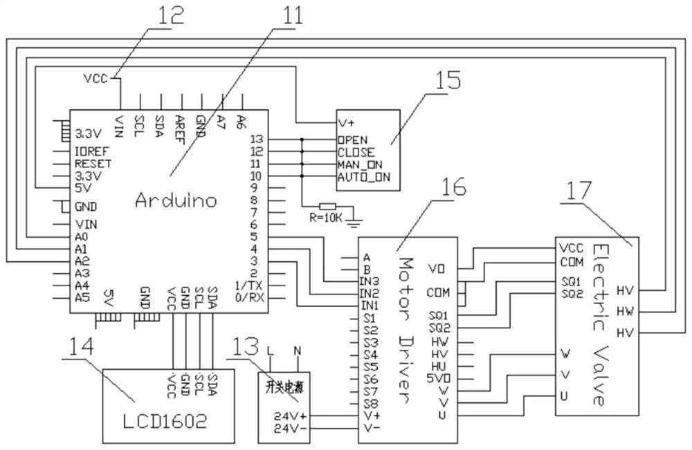 Electric valve working status monitoring system