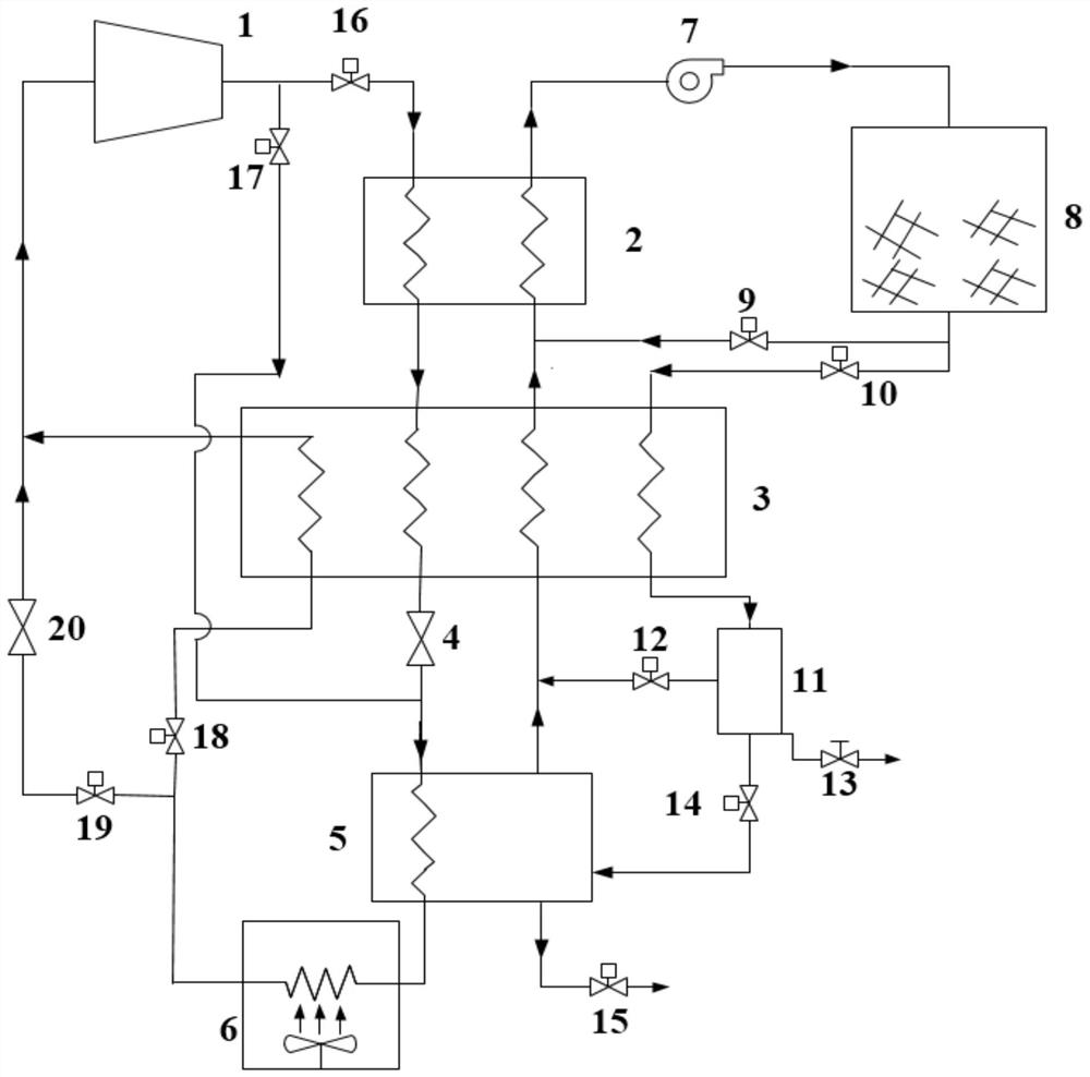 An air source large temperature span high temperature heat pump drying system