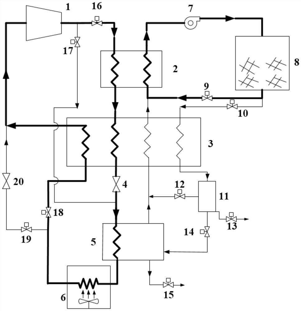 An air source large temperature span high temperature heat pump drying system