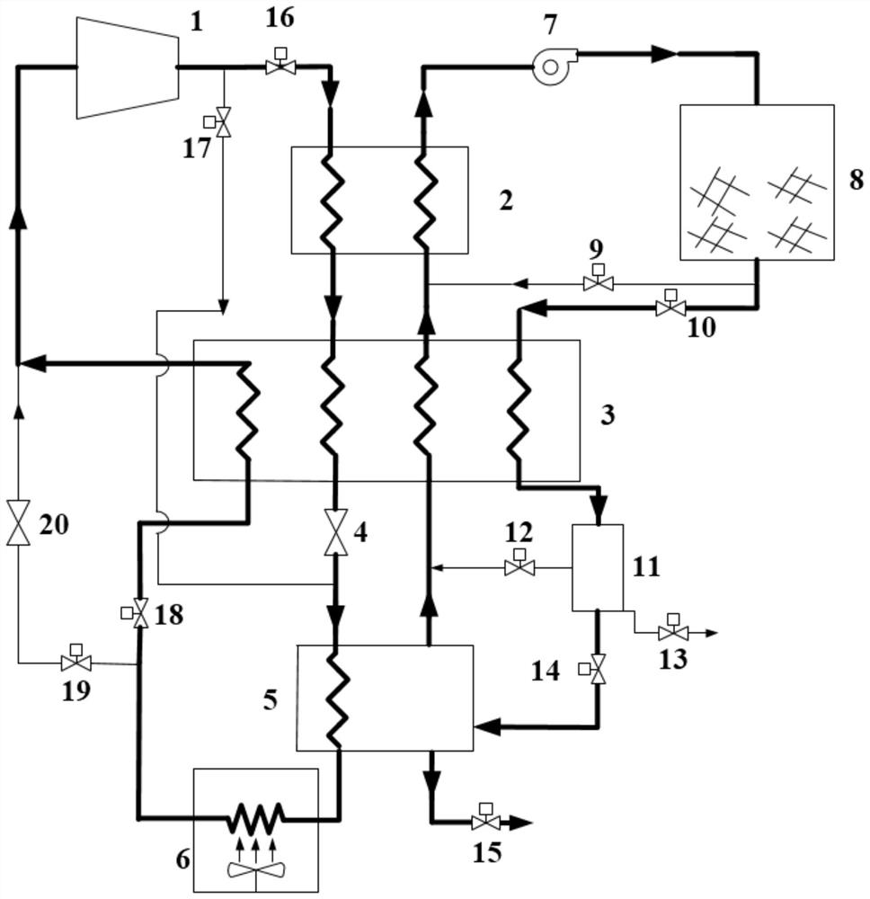 An air source large temperature span high temperature heat pump drying system