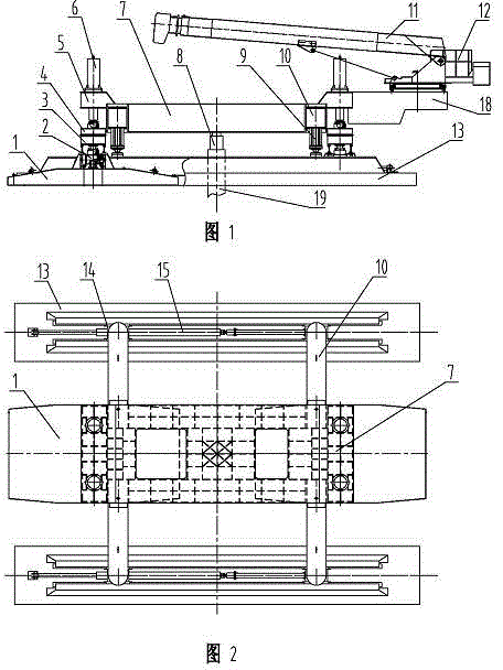 Walking type detection platform for static load of engineering foundation piles