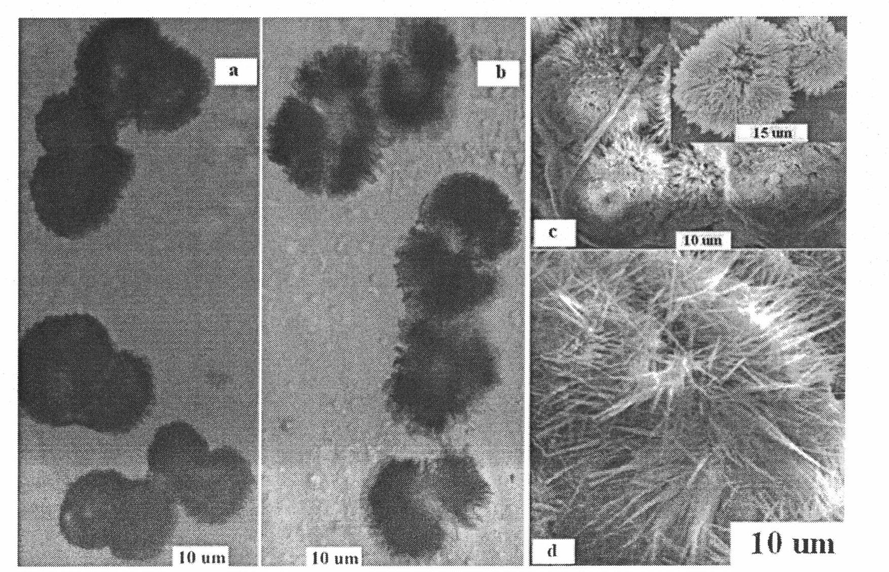 Preparation method of hedgehog SiO2 hollow microsphere